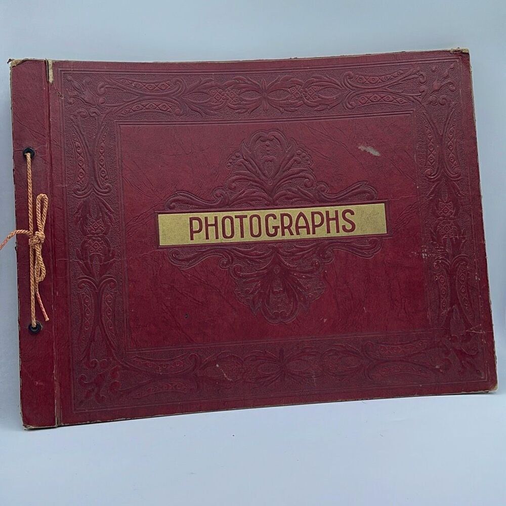 WWII Woman’s Army Corp WAC photo album empty distressed
